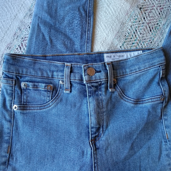 NEW Rag & Bone High-Rise Step Hem Skinny Jeans 26 Worn 1x - Picture 4 of 9